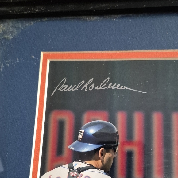 Framed Baseball Memorabilia with Black Frame - Picture 3 of 5